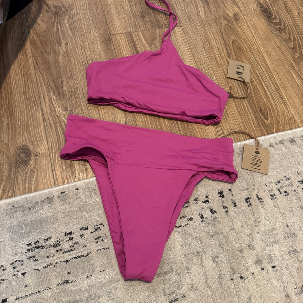 Free People Toast Pink Bikini Top